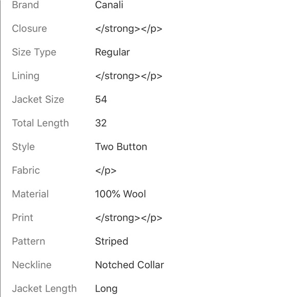 CANALI NAVY BLUE WOOL PINSTRIPED BLAZER SIZE IT54 - Picture 7 of 8